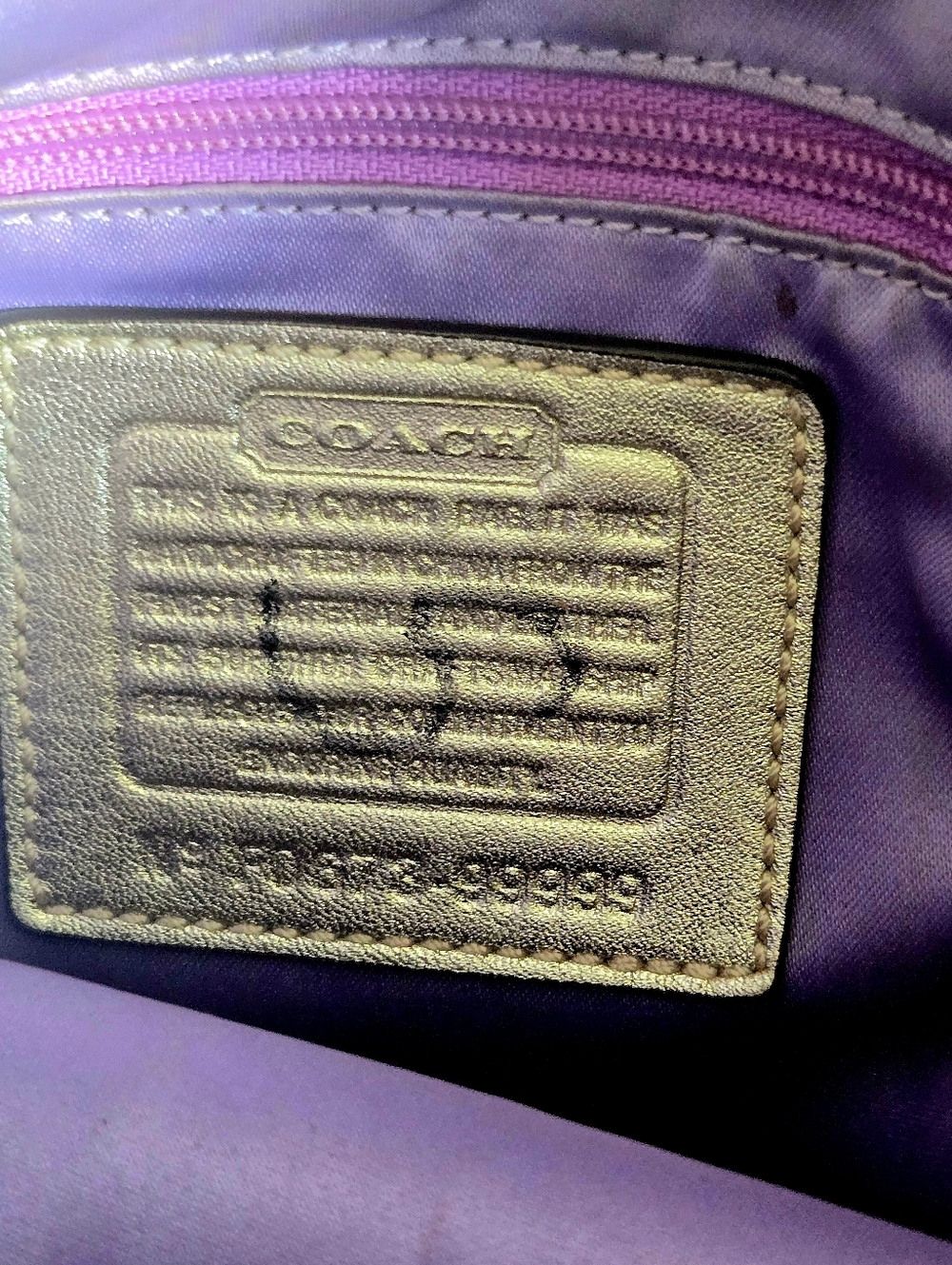 Coach Gold Metallic Op Art Patchwork Hobo Bag - Picture 6 of 9